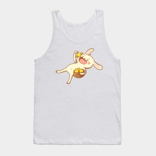 Bunny eating chicken nuggets Tank Top